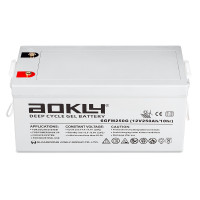 Batería gel 12V 275Ah C100/250Ah C10 ciclo profundo Aokly 6GFM250G - 6GFM250G -  -  - 1