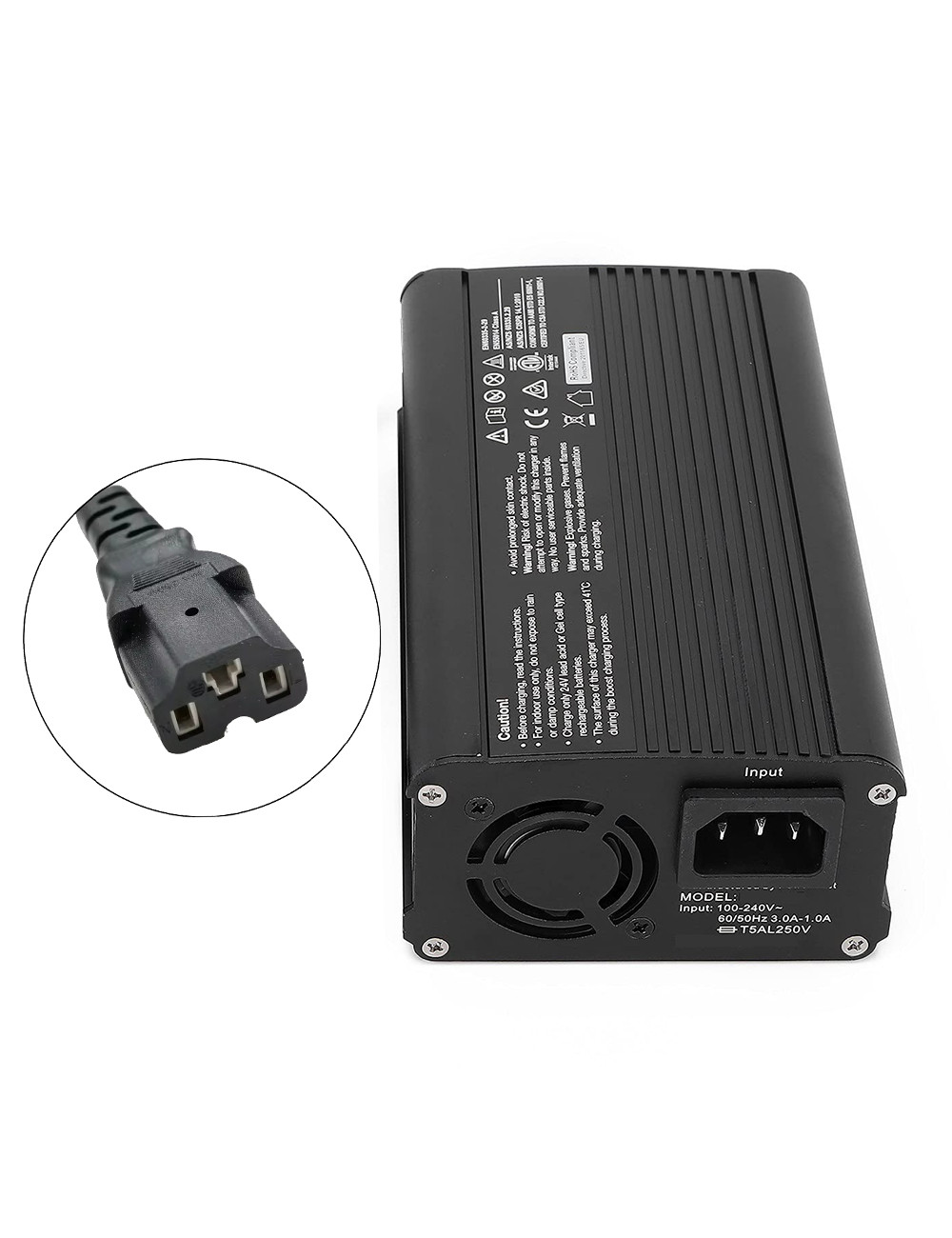 Cargador para Veleco Faster, Veleco ZT63, Veleco Gravis y Veleco Cristal de 60V 3A - PF6003LP -  -  - 1