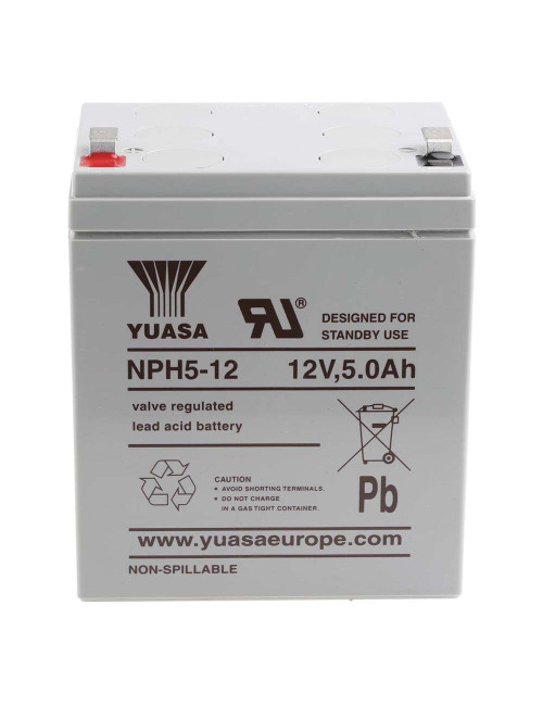 Batería 12V 5Ah C20 F2 Yuasa NPH5-12 - NPH5-12 -  -  - 1