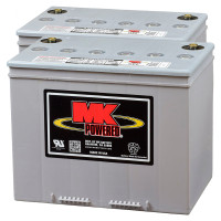 Pacote 2 baterias de gel para cadeira de rodas e scooter elétrico de 12V 73,6Ah C20 ciclo profundo MK M24 SLD G FT - 1