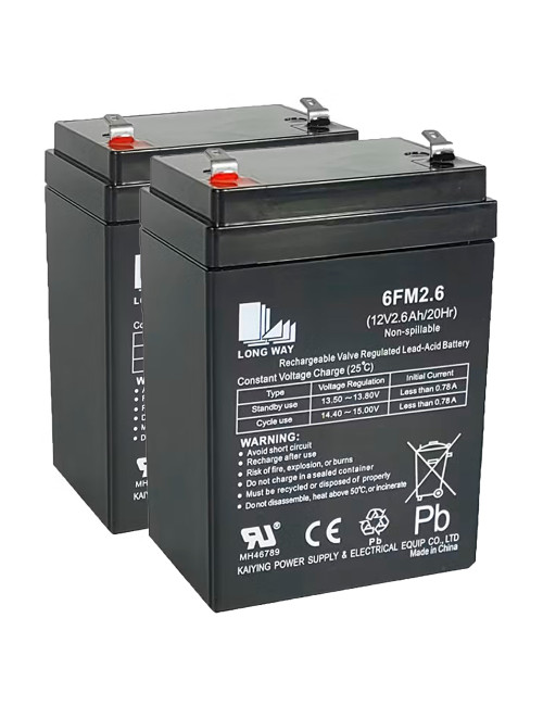 copy of Bateria 12V 2,6Ah C20 F1 Longway 6FM2.6 - 1