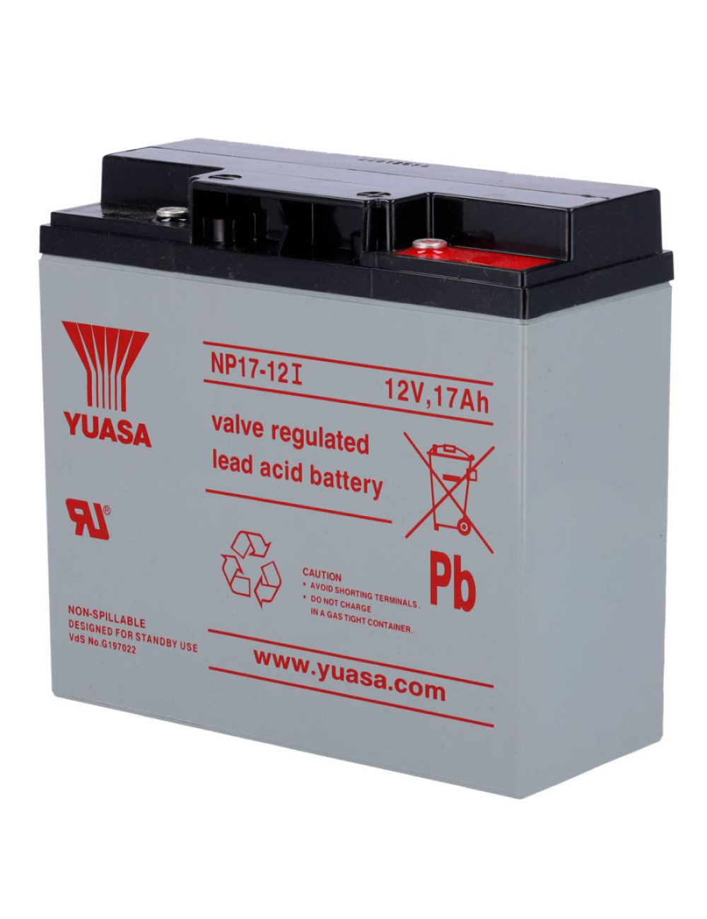 Bateria 12V 17Ah C20 Yuasa NP71-12I - 1
