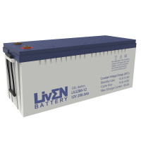 Batería gel híbrido 12V 212Ah C100/200Ah C20 Liven LVJ200-12 - LVJ200-12 -  -  - 1