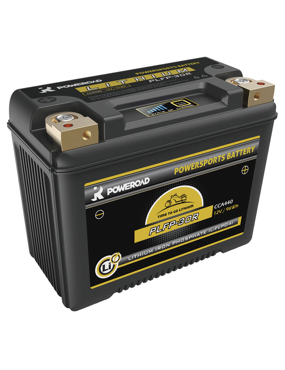 Batería moto litio 12V 5Ah 60Wh 150CCA Poweroad PLFP-18L - 1