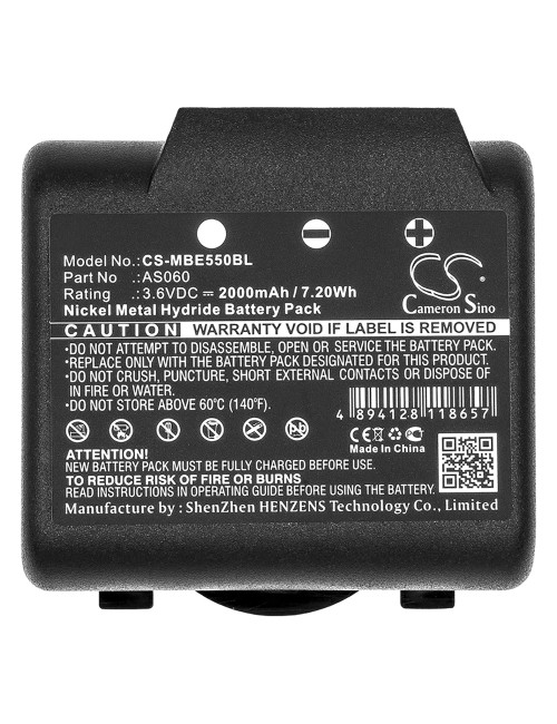 Bateria para Imet BE5500, M550S THOR e M550S ZEUS. AS060 3,6V 2000mAh - 3