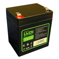 Bateria lítio LiFePO4 12,8V 5Ah 0.2C 64Wh 10A Liven LVIF5.0-12/10 - 1