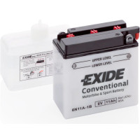 Batería moto 6V 11Ah EXIDE Conventional 6N11A-1B - 6N11A-1B -  - 3661024033015 - 1