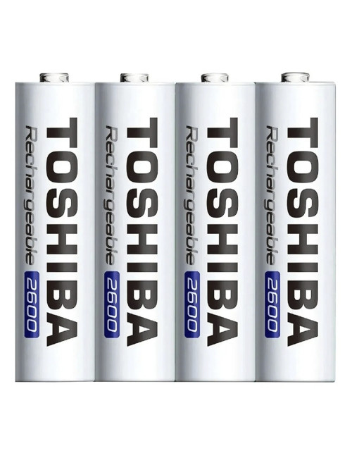 Pilas AA recargables 2600mAh Ni-Mh precargada Toshiba (blister 4 unidades) - TNH-6GAE BP-4C -  -  - 1