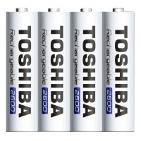Pilas AA recargables 2600mAh Ni-Mh precargada Toshiba (blister 4 unidades) - TNH-6GAE BP-4C -  -  - 1