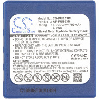 Bateria compatível HBC Radiomatic FUB3A, FUB03A, AF-FUB03M, BA203060, BA222060, KH68302500 6V 700mAh - 3