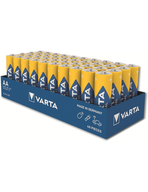 Pilha alcalina LR6 AA Varta Pro Industrial (pacote 10 x retrátil 4 unidades) - 1