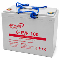 Bateria gel AGM 12V 100Ah C20 ciclo profundo série Industrial Motivo 6-EVF-100 - 1