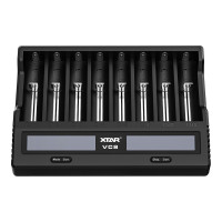 Carregador para 8 baterias lítio-ion, Ni-CD e Ni-MH XTAR VC8 - 3