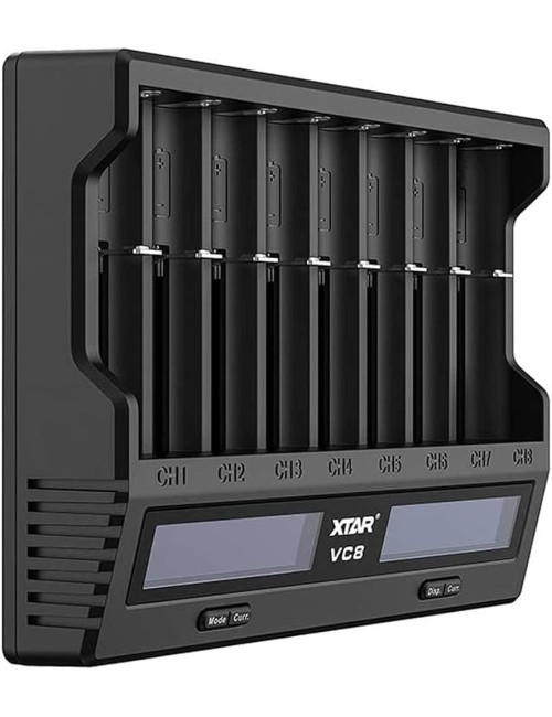 Cargador para 8 baterías litio-ion / IMR / INR / ICR, Ni-CD y Ni-MH XTAR VC8 - XTAR-VC8 -  - 6952918342496 - 4