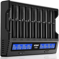 Cargador para 8 baterías litio-ion / IMR / INR / ICR, Ni-CD y Ni-MH XTAR VC8 - XTAR-VC8 -  - 6952918342496 - 1