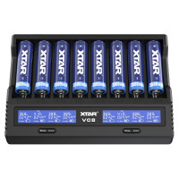 Carregador para 8 baterias lítio-ion, Ni-CD e Ni-MH XTAR VC8 - 2