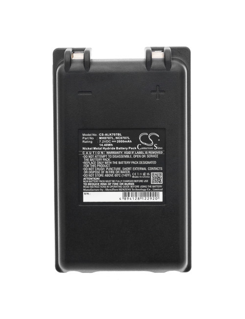 Bateria compatível Autec MH0707L, NC0707L 7,2V 2000mAh - 1
