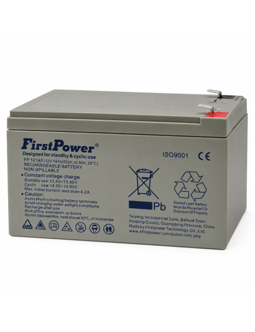 Batería 12V 14Ah C20 ciclo profundo FirstPower FP1240 - FP12140 -  -  - 1