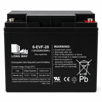 Batería 12V 20Ah C20 de ciclo profundo Longway 6-EVF-20 - 6-EVF-20 -  -  - 1