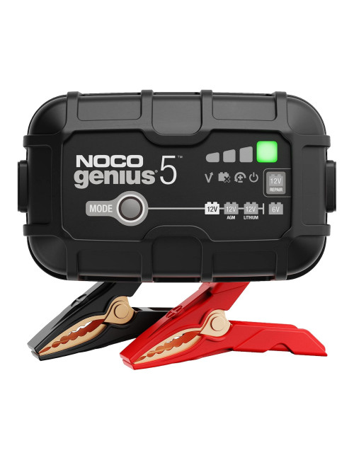 Carregador e mantenedor de baterias 6V/12V 5A NOCO GENIUS5 - 1