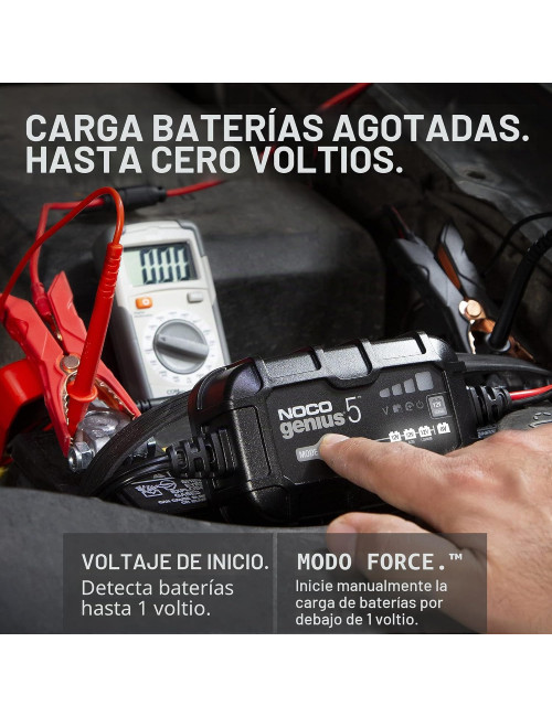 Carregador e mantenedor de baterias 6V/12V 5A NOCO GENIUS5 - 2