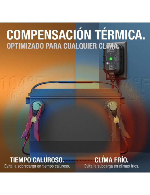 Cargador y mantenedor de baterías 6V/12V 1A NOCO GENIUS1 - GENIUS1 -  -  - 6