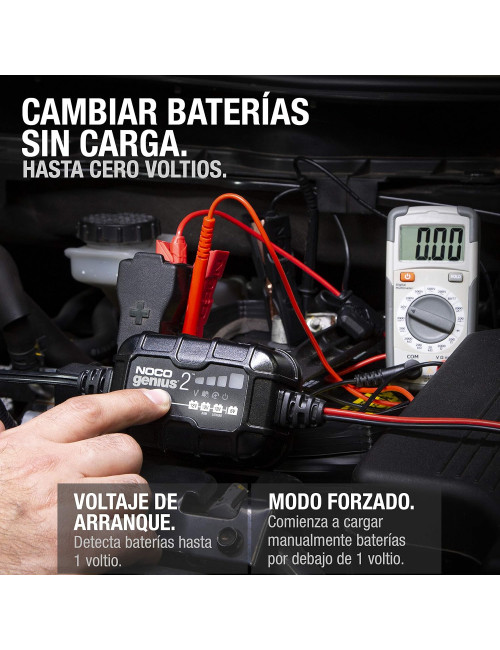 Cargador y mantenedor de baterías 6V/12V 2A NOCO GENIUS2 - 3