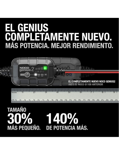 Cargador y mantenedor de baterías 6V/12V 2A NOCO GENIUS2 - GENIUS2 -  -  - 2