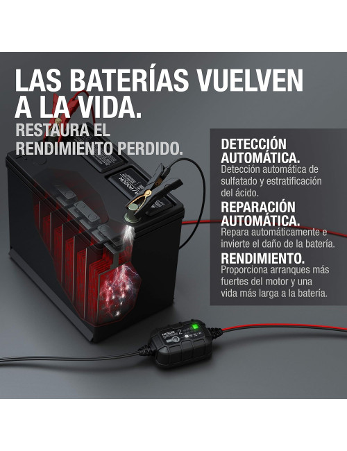 Cargador y mantenedor de baterías 6V/12V 2A NOCO GENIUS2 - 6
