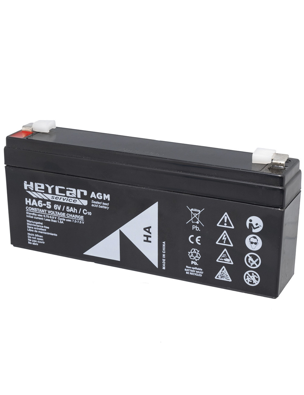 Batería para balanza digital 6V 5Ah C20 Heycar Service HA6-5 - HA6-5 -  - 8435231203173 - 1