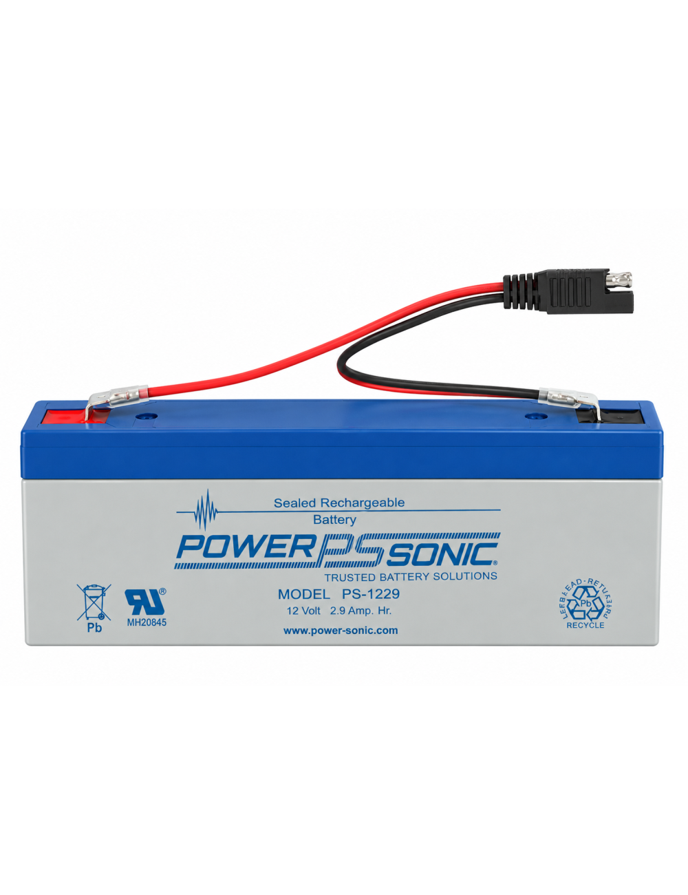 Batería de larga duración para Magnetofield 100 Gauss y 50 Gauss de 12V 2,9Ah C20 Power Sonic PS1229L - PS-1229L MAGNETOFIELD - 