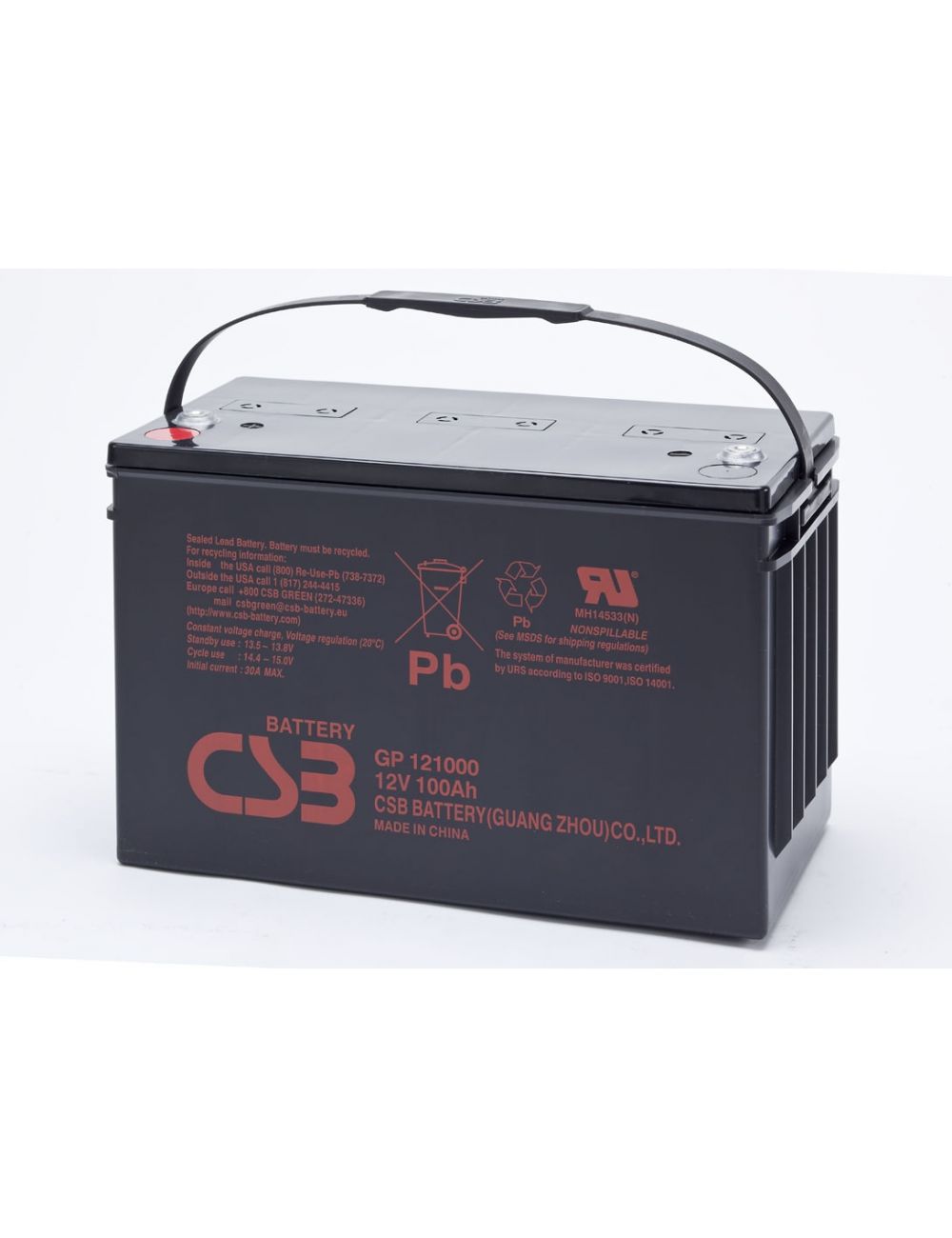 Batería 12V 100Ah CSB serie GP - CSB-GP121000 - - - 1 Batería 12V 100Ah CSB serie GP - CSB-GP121000 - - - 1