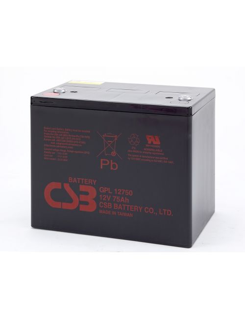 Batería plomo AGM 12V 75Ah CSB serie GPL - CSB-GPL12750 -  -  - 1