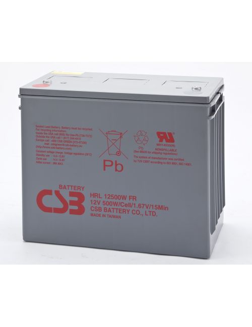 Batería 12V 125Ah 500W/celda CSB serie HRL - CSB-HRL12500W -  -  - 1