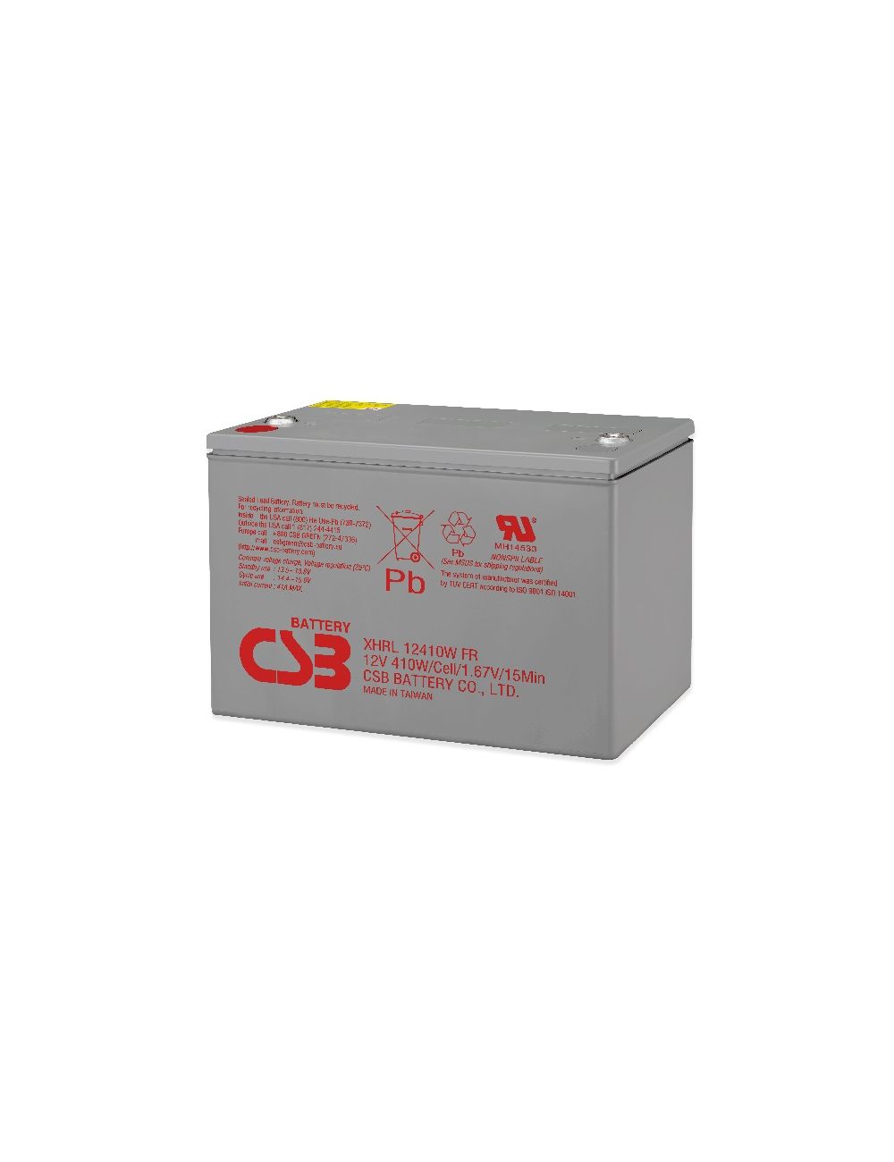 Batería 12V 410W/celda CSB serie XHRL - CSB-XHRL12410W -  -  - 1