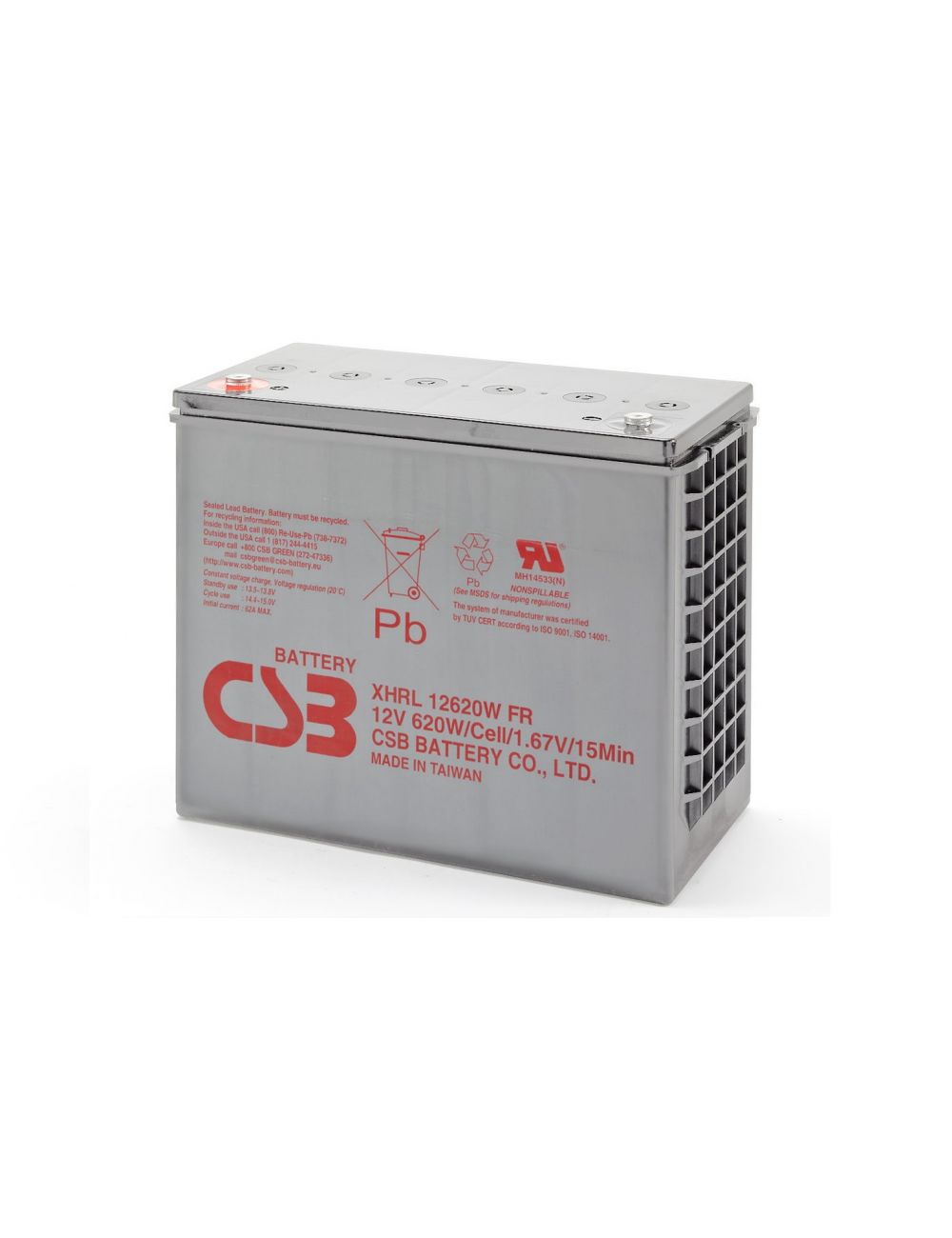 Batería 12V 620W/celda CSB serie XHRL - CSB-XHRL12620W -  -  - 1