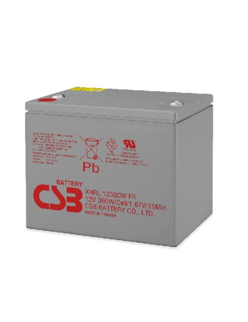 Bateria 12V 360W/célula série XHRL da CSB - 1
